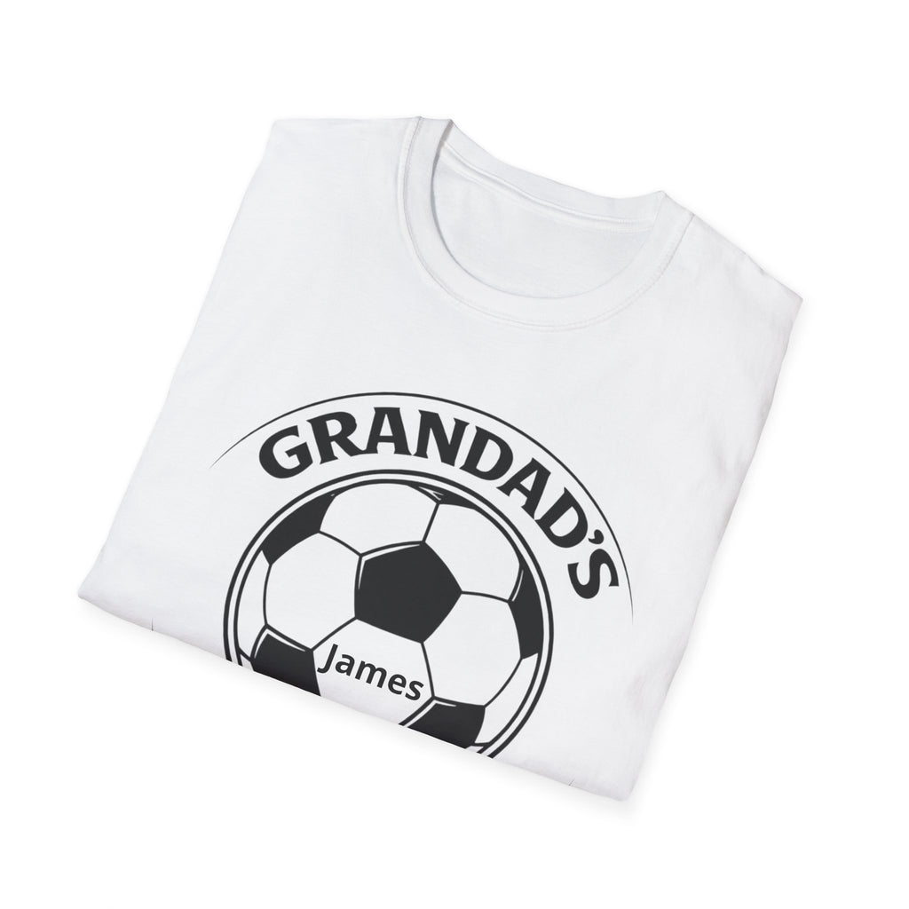 Grandad's Little Football Buddy T-Shirt — Personalized Soccer Dad/Grandpa Gift