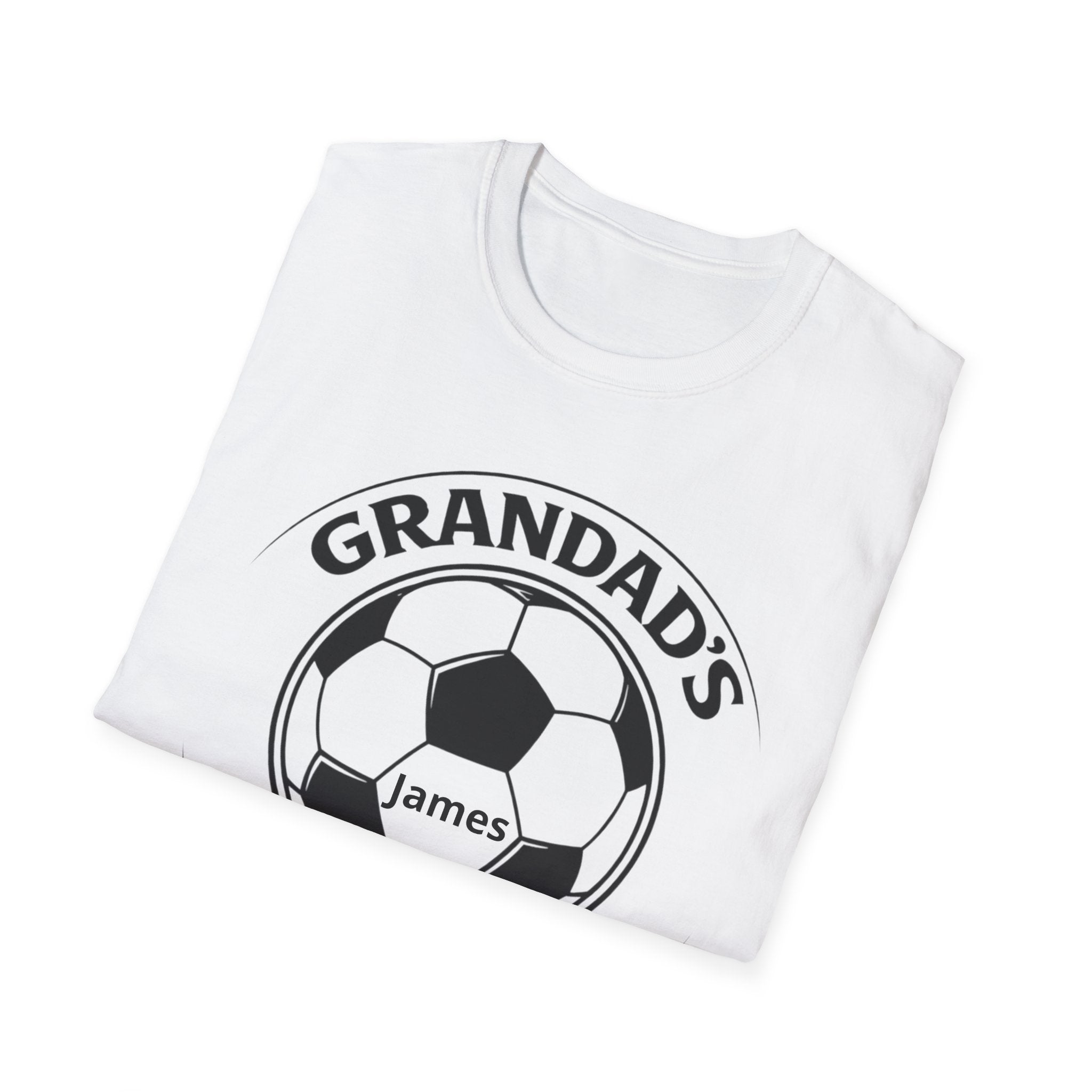 Grandad's Little Football Buddy T-Shirt — Personalized Soccer Dad/Grandpa Gift
