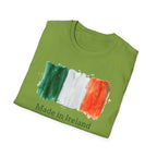 Made in Ireland T-Shirt — Watercolor Irish Flag Tee