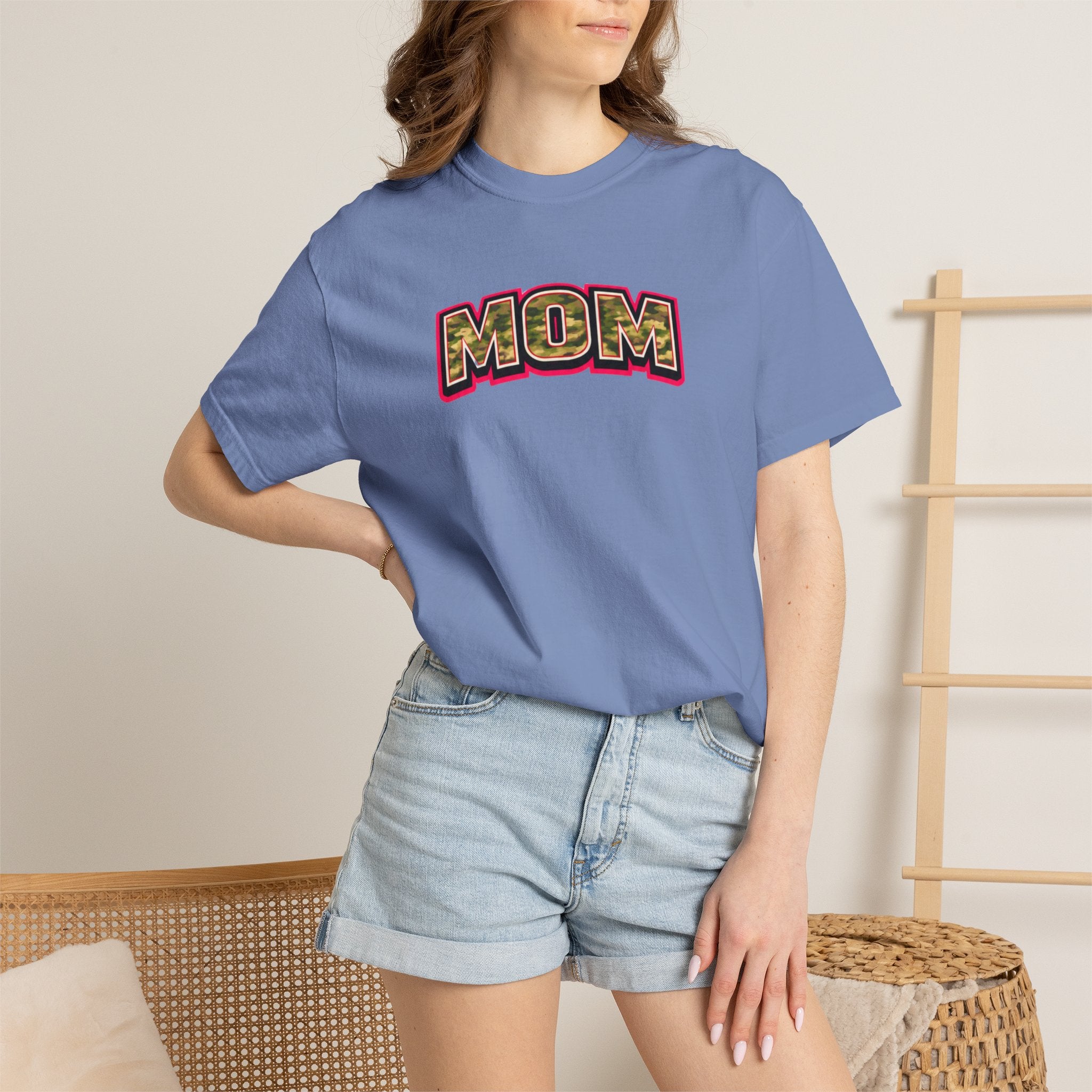 MOM Camo Patch Graphic T-Shirt