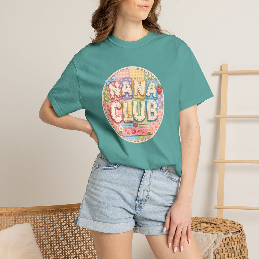 Nana Club T-Shirt — Retro Pastel Grandma Gift Tee