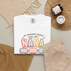Nana T-Shirt — "My Favourite People Call Me Nana" Floral Grandma Gift Tee