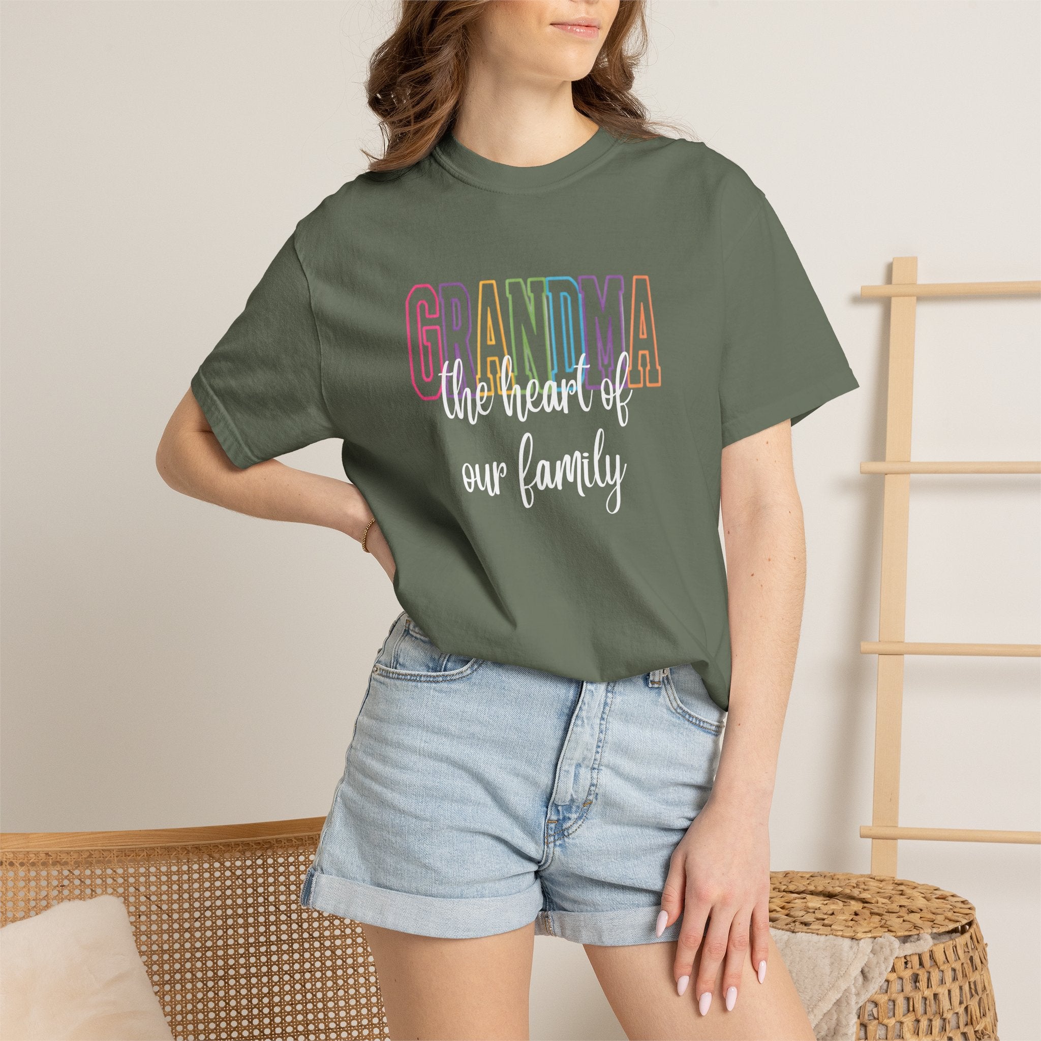 Grandma “the heart of our family” T-Shirt