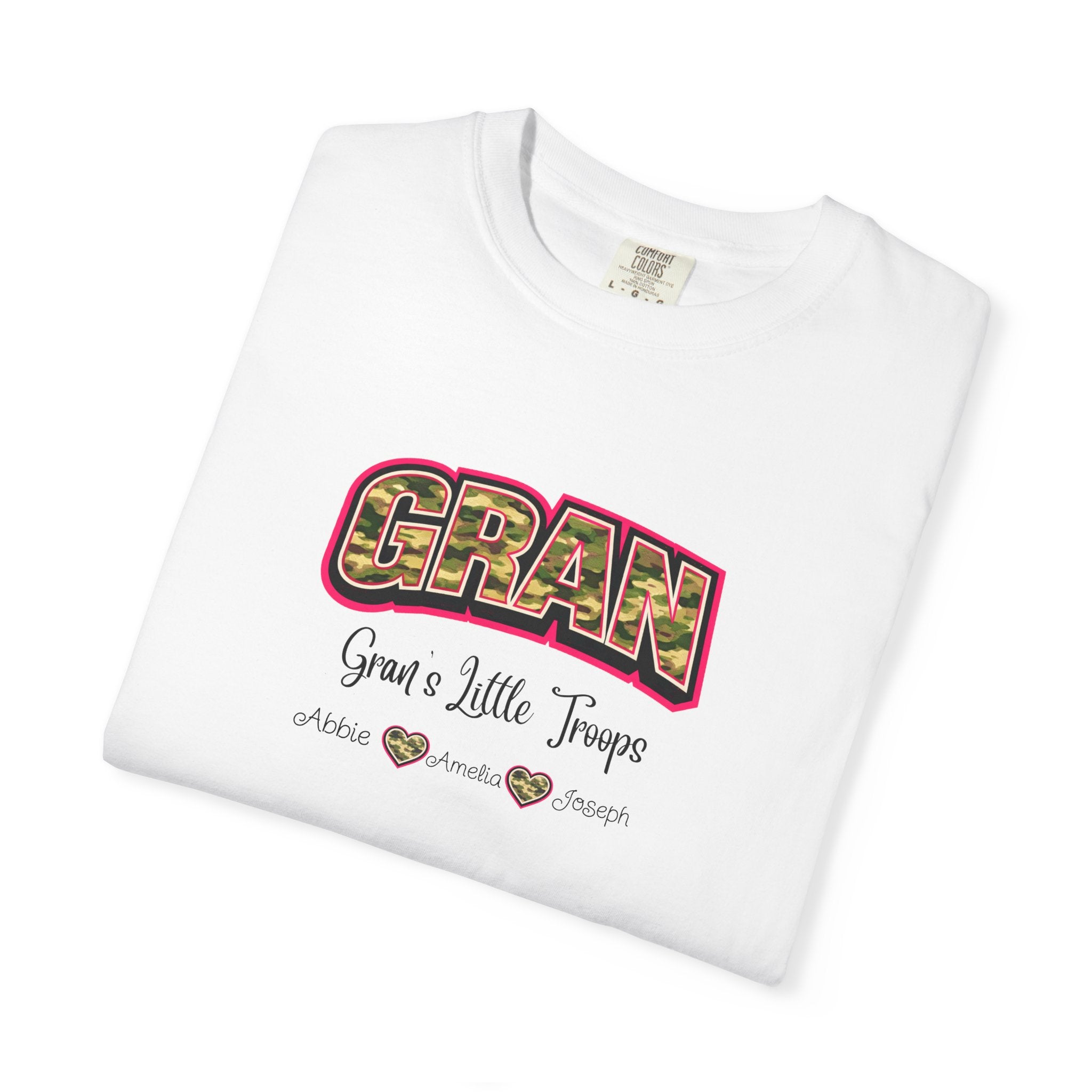 Gran Grandma T-Shirt — "Gran: Good a Little Trouble" Vintage Floral Tee