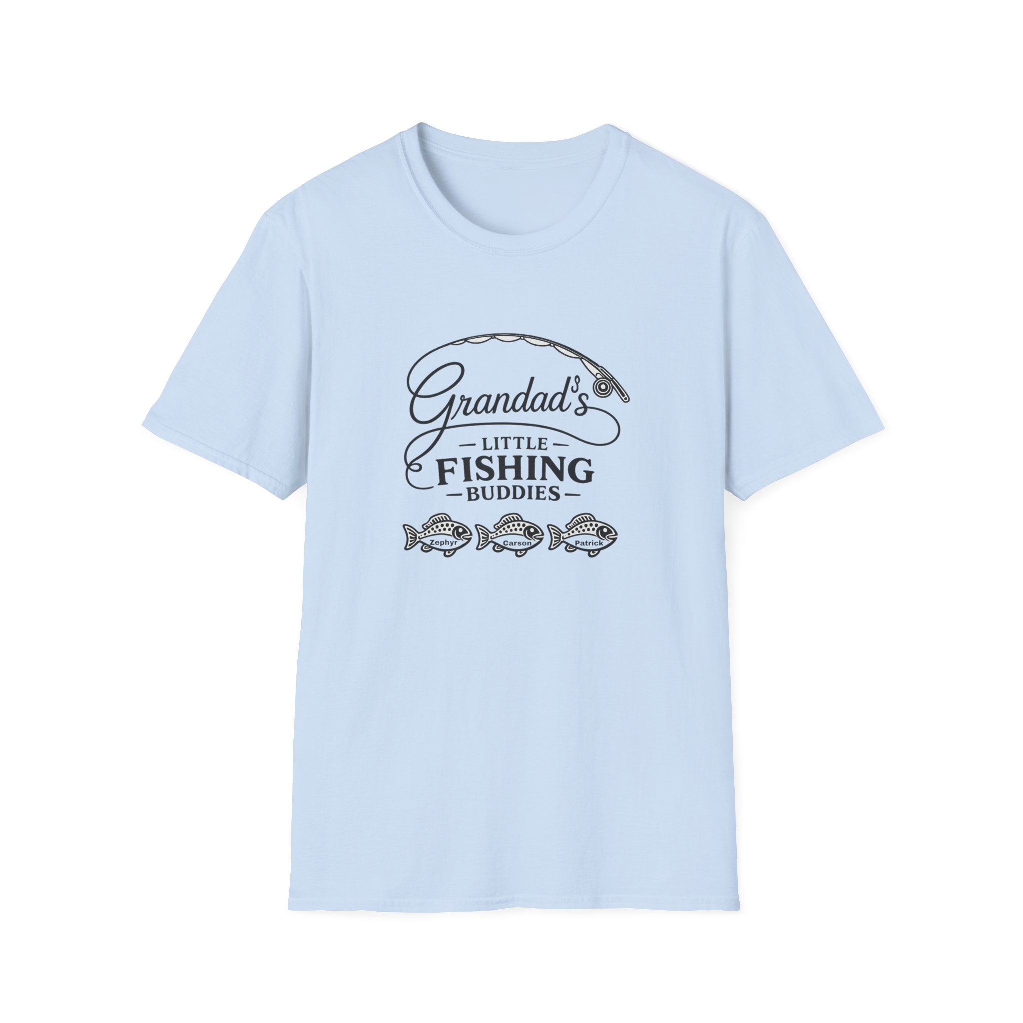 Granddad's Little Fishing Buddies T-Shirt — Grandpa & Kids Fishing Gift
