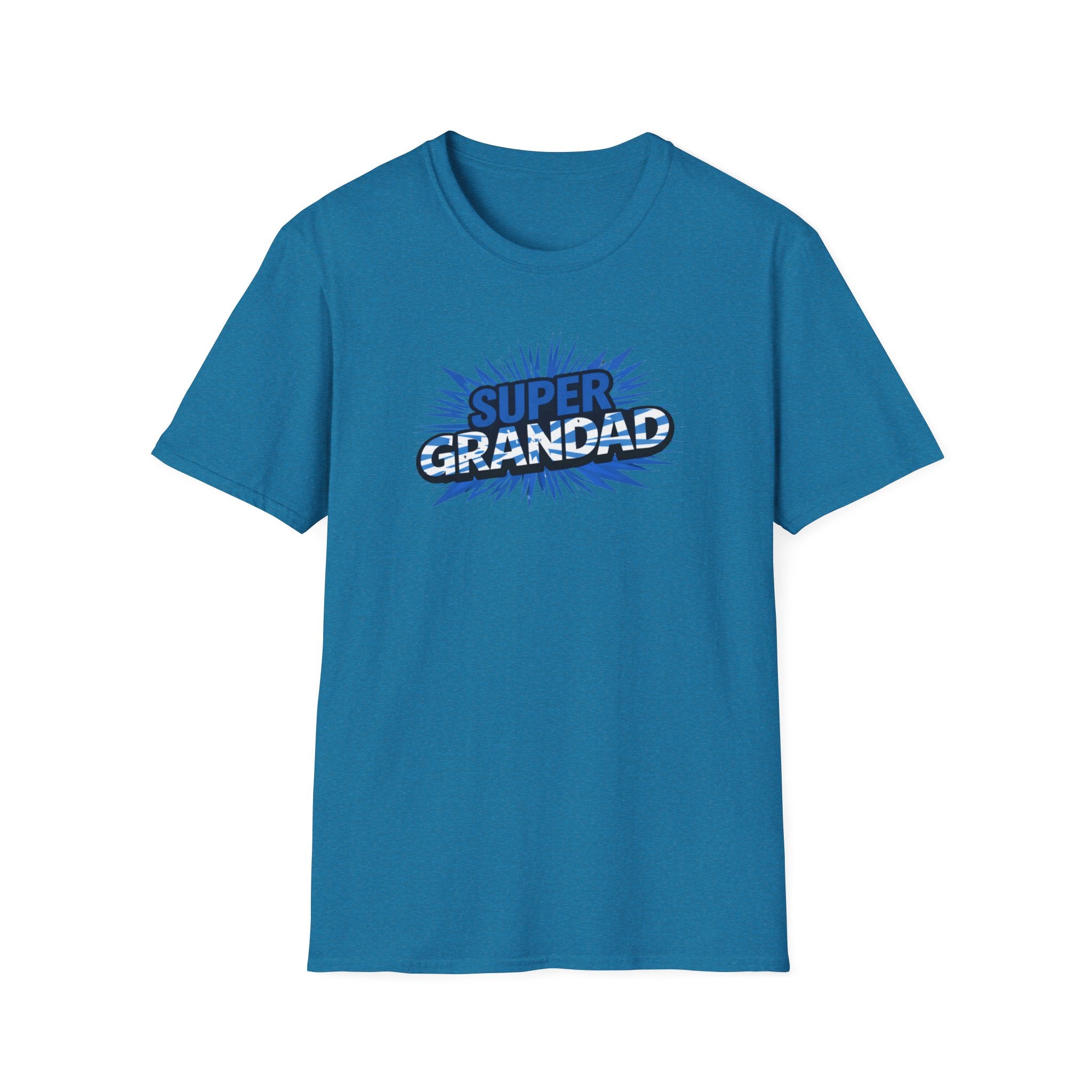 Super Grandad Scotland Flag/Scottish themed T-Shirt — Retro Comic Gift for Grandpa, Father’s Day & Birthday