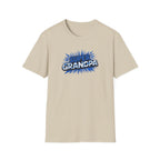 Super Grandpa Scotland Flag/Scottish themed T-Shirt — Retro Comic Father's Day Gift for Grandfathers
