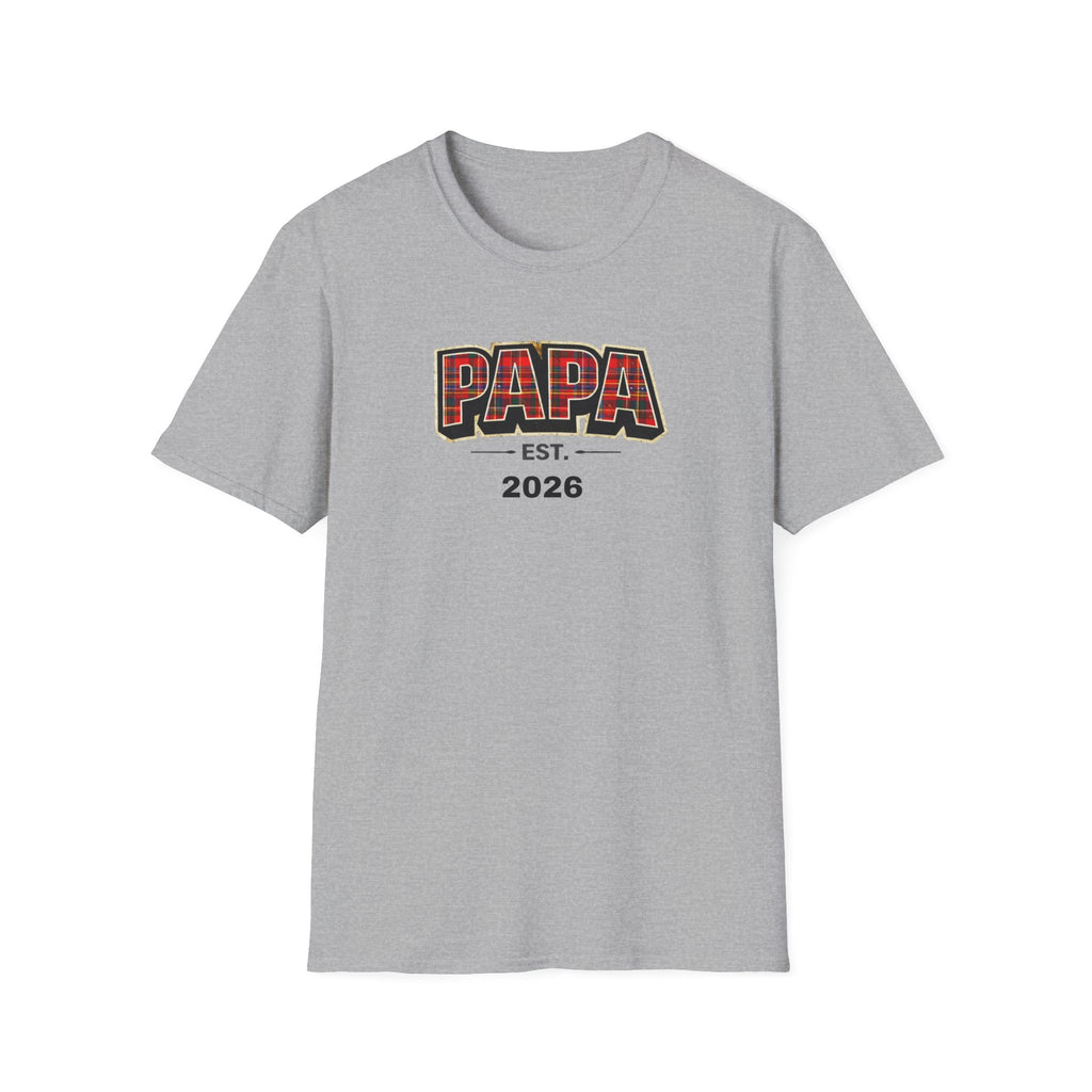 Papa Est. 2026 T-Shirt — New Dad Gift Tee