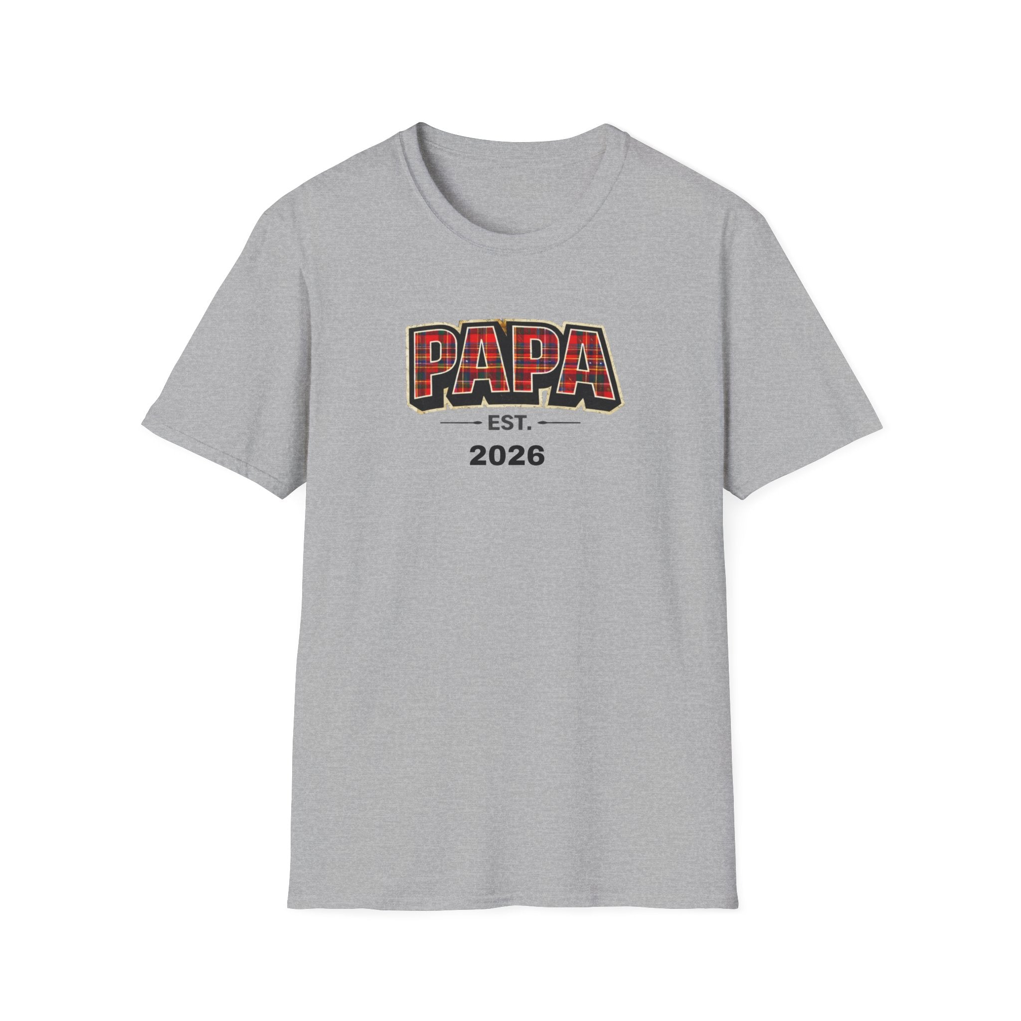 Papa Est. 2026 T-Shirt — New Dad Gift Tee