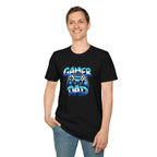 Gamer Dad T-Shirt — Blue Controller T-shirt