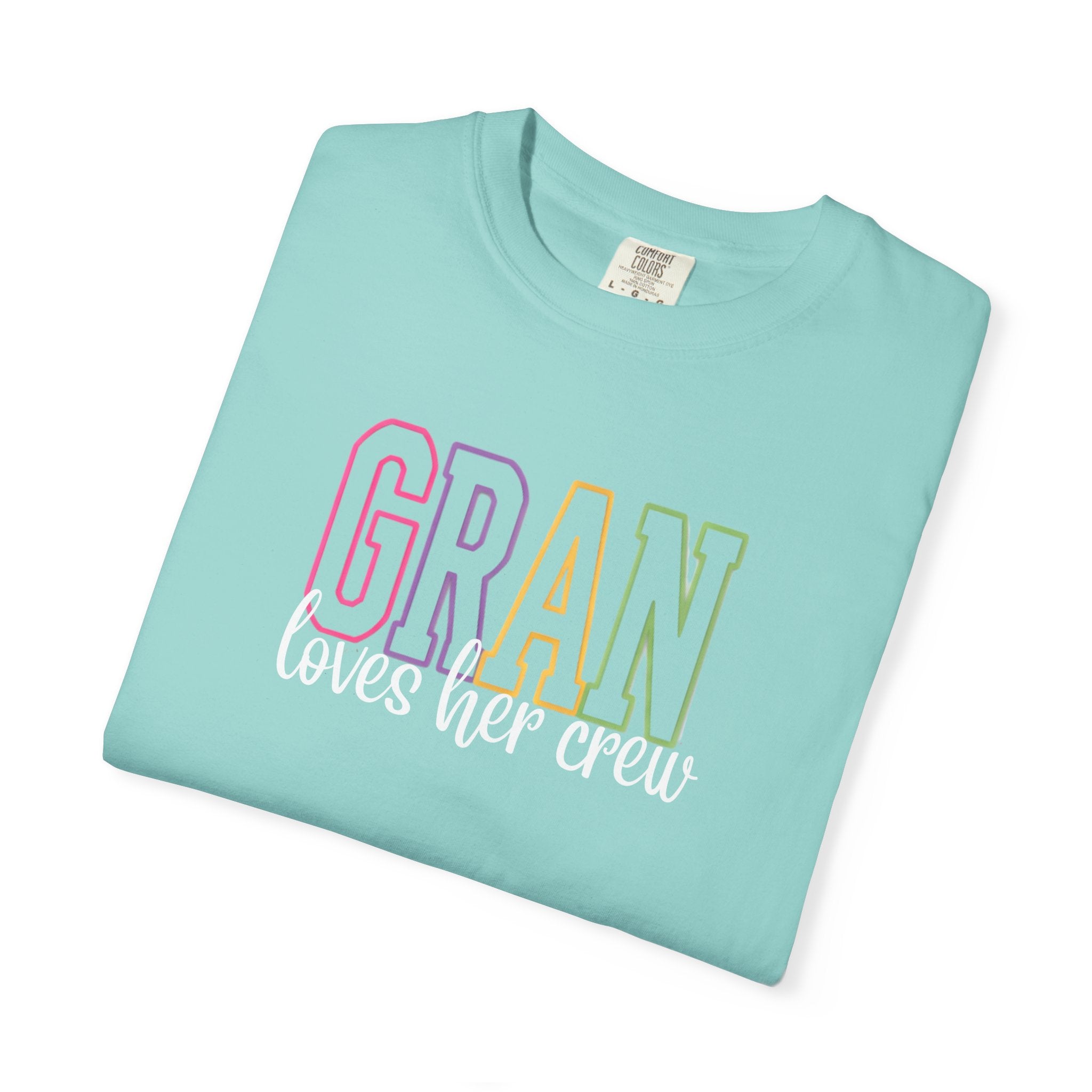 T-Shirt — "Gran Loves Her Crew" Pastel Grandma Tee