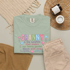 Granny Floral Tee — "Granny is the sunshine that makes our family garden bloom with love"
