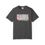 Grandma Floral Graphic T-Shirt — "Grandma, the heart of our family" Gift Tee