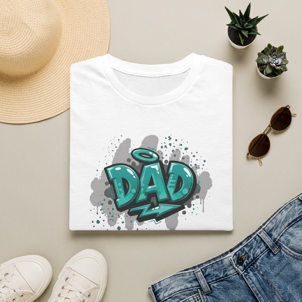 Graffiti 'DAD' Teal T-Shirt