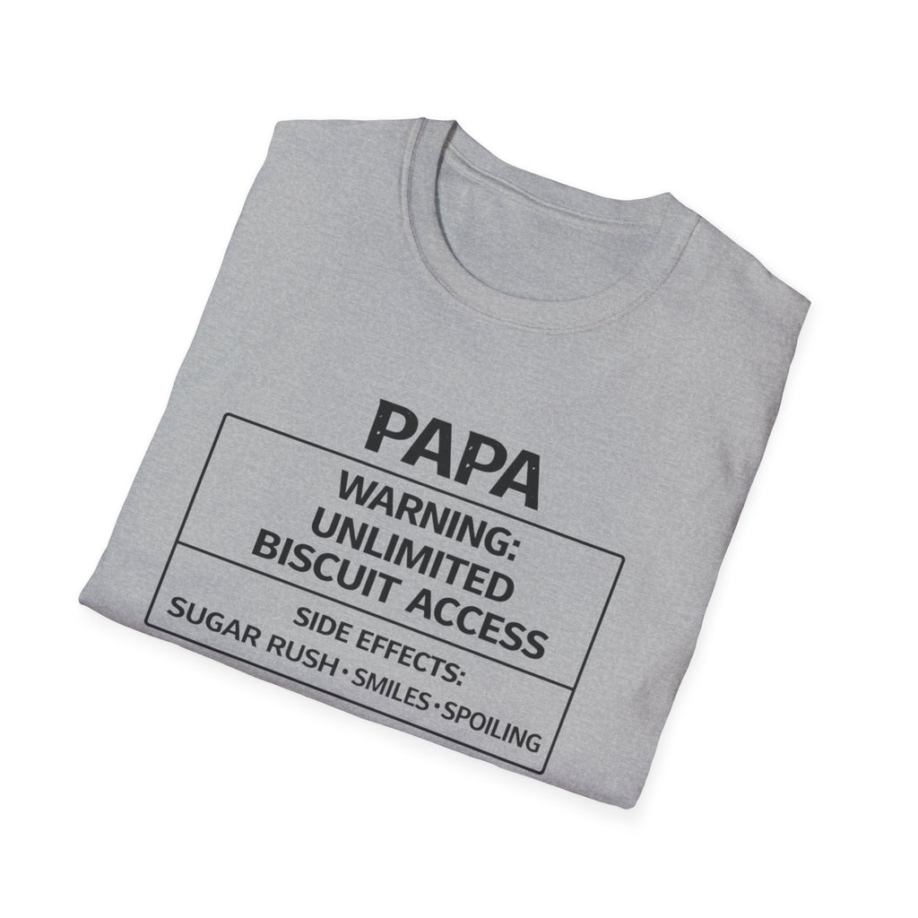 Papa Warning: Unlimited Biscuit Access T-Shirt