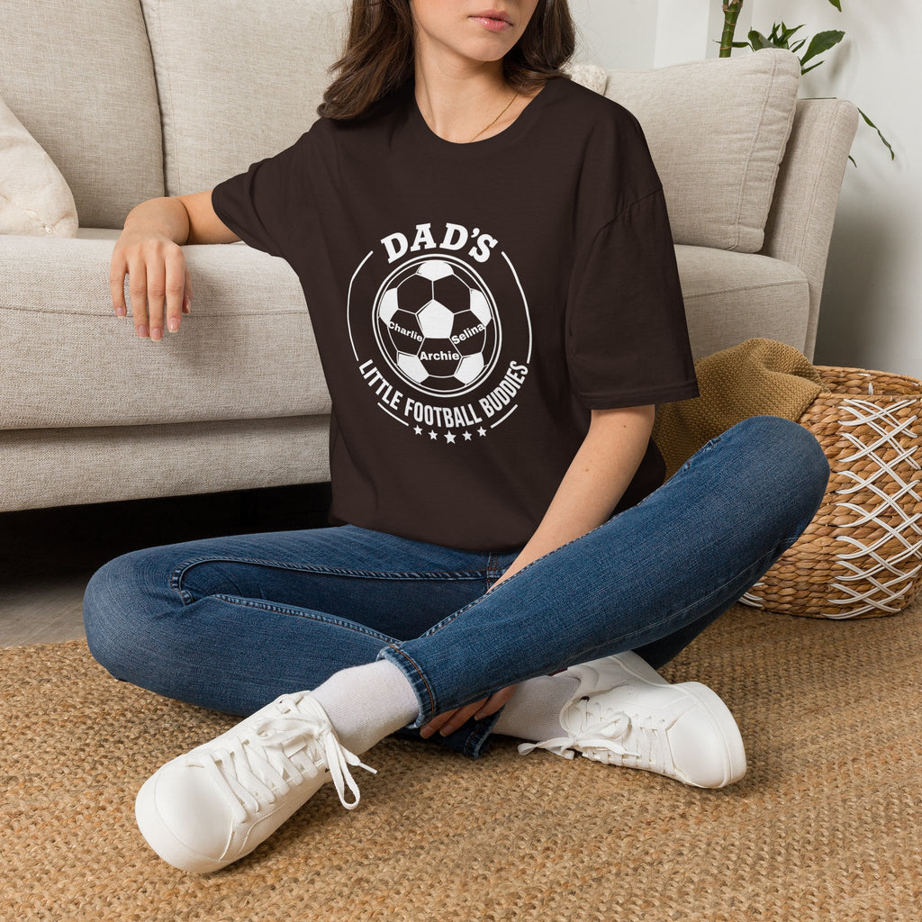 Dad’s Little Football Buddies Tee - Add Names- Personalise