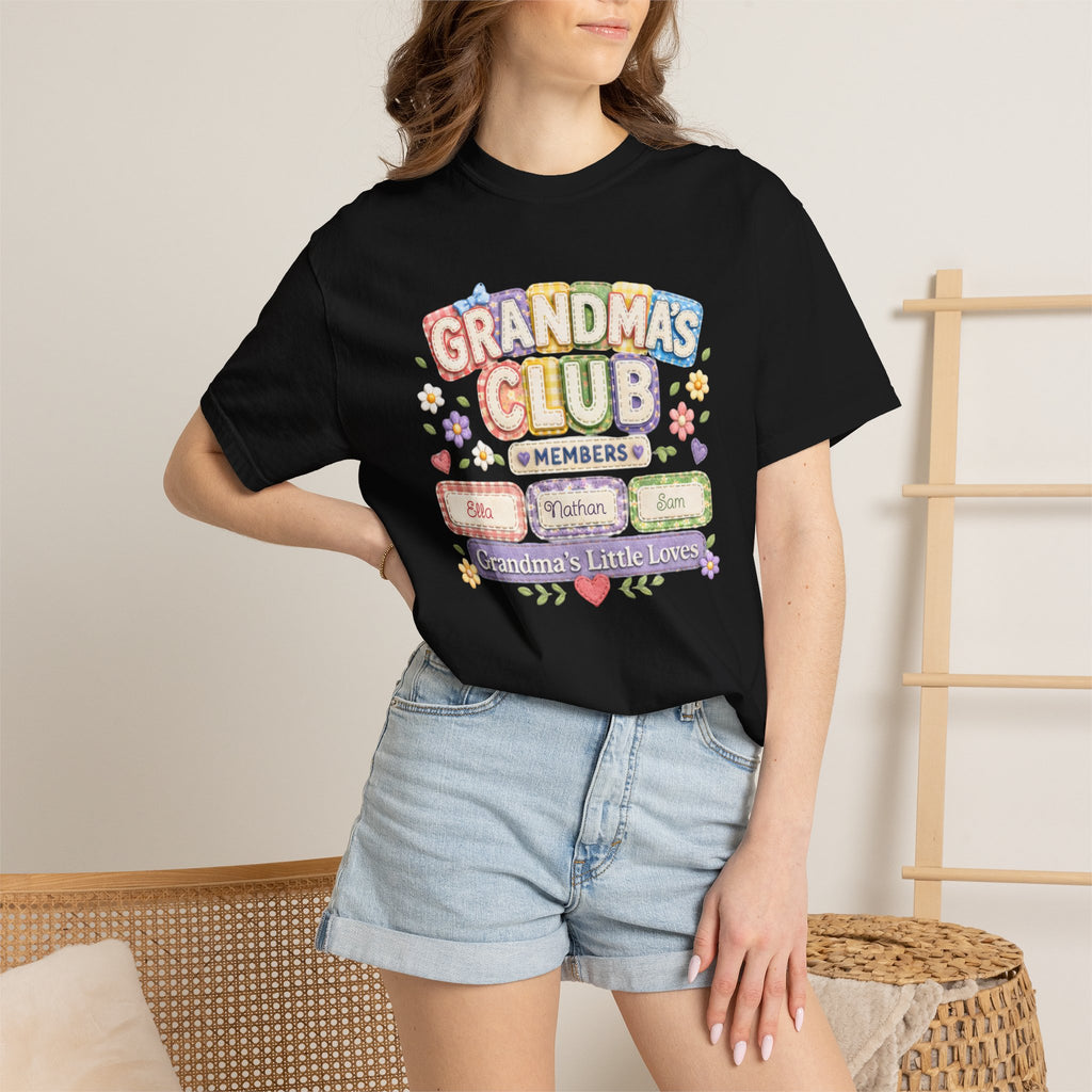 Grandmas Club T-Shirt — Grandma’s Little Loves Graphic Tee