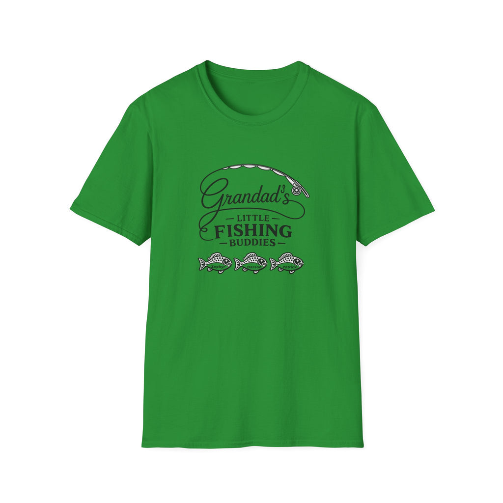 Granddad's Little Fishing Buddies T-Shirt — Grandpa & Kids Fishing Gift