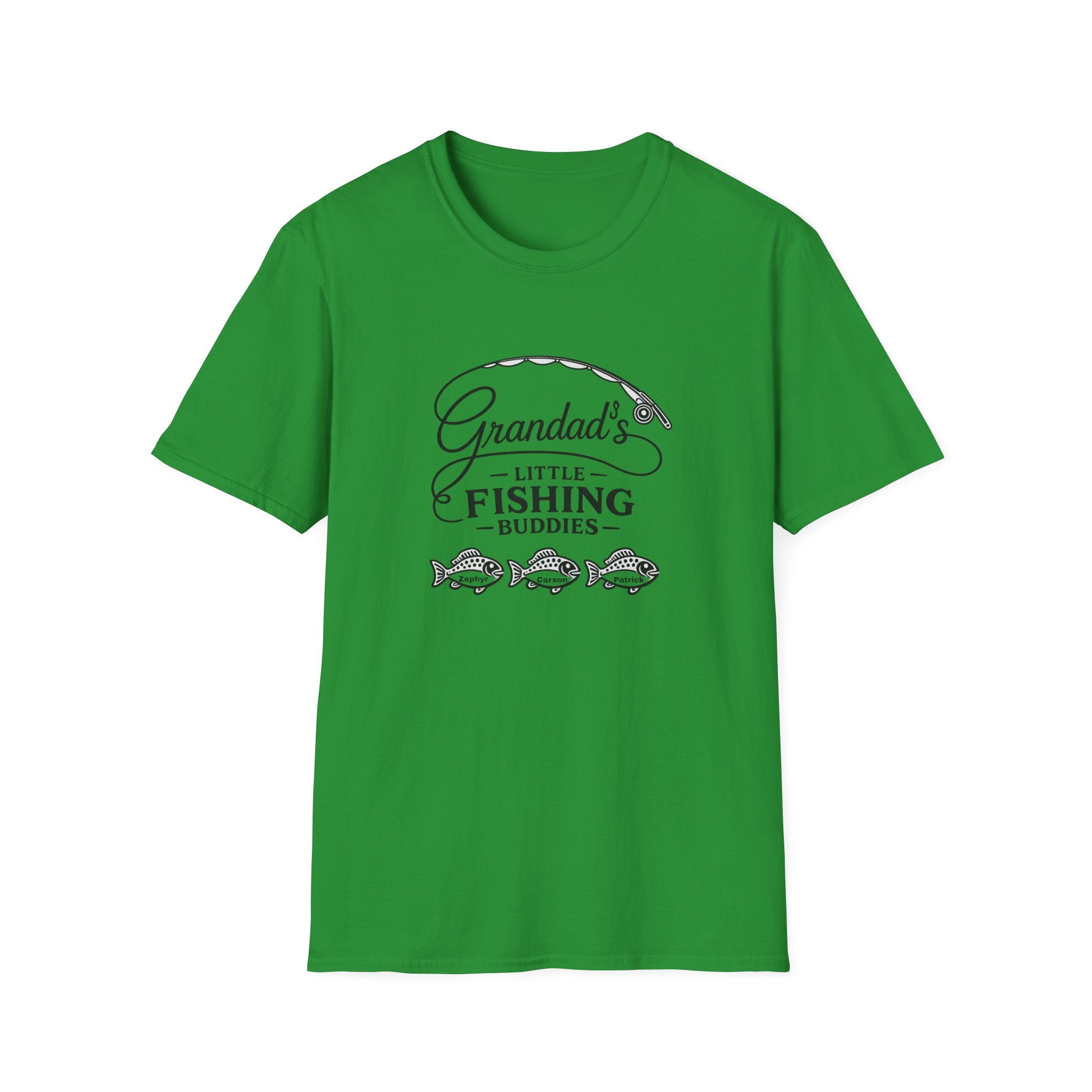 Granddad's Little Fishing Buddies T-Shirt — Grandpa & Kids Fishing Gift