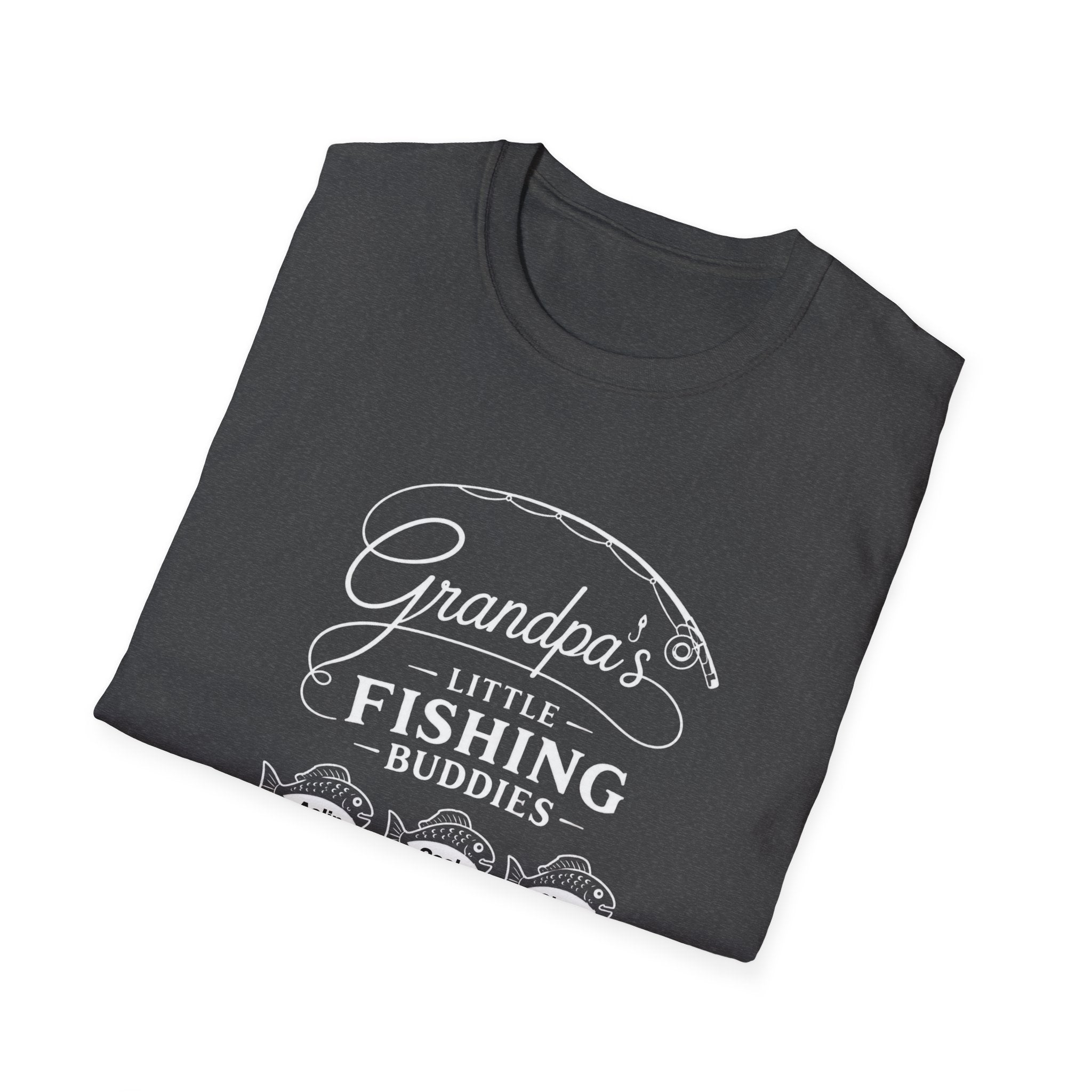 Fishing T-Shirt — "Grandpa's Little Fishing Buddies" Grandpa & Kids Matching Tee