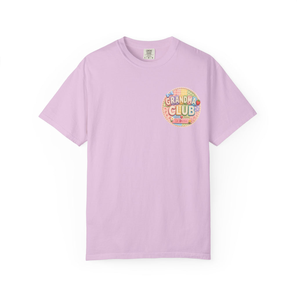 Grandma Club T-Shirt — Retro Floral Graphic