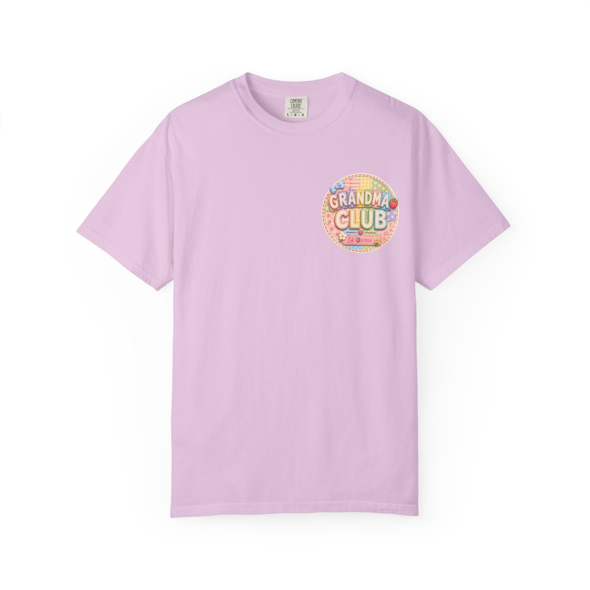 Grandma Club T-Shirt — Retro Floral Graphic