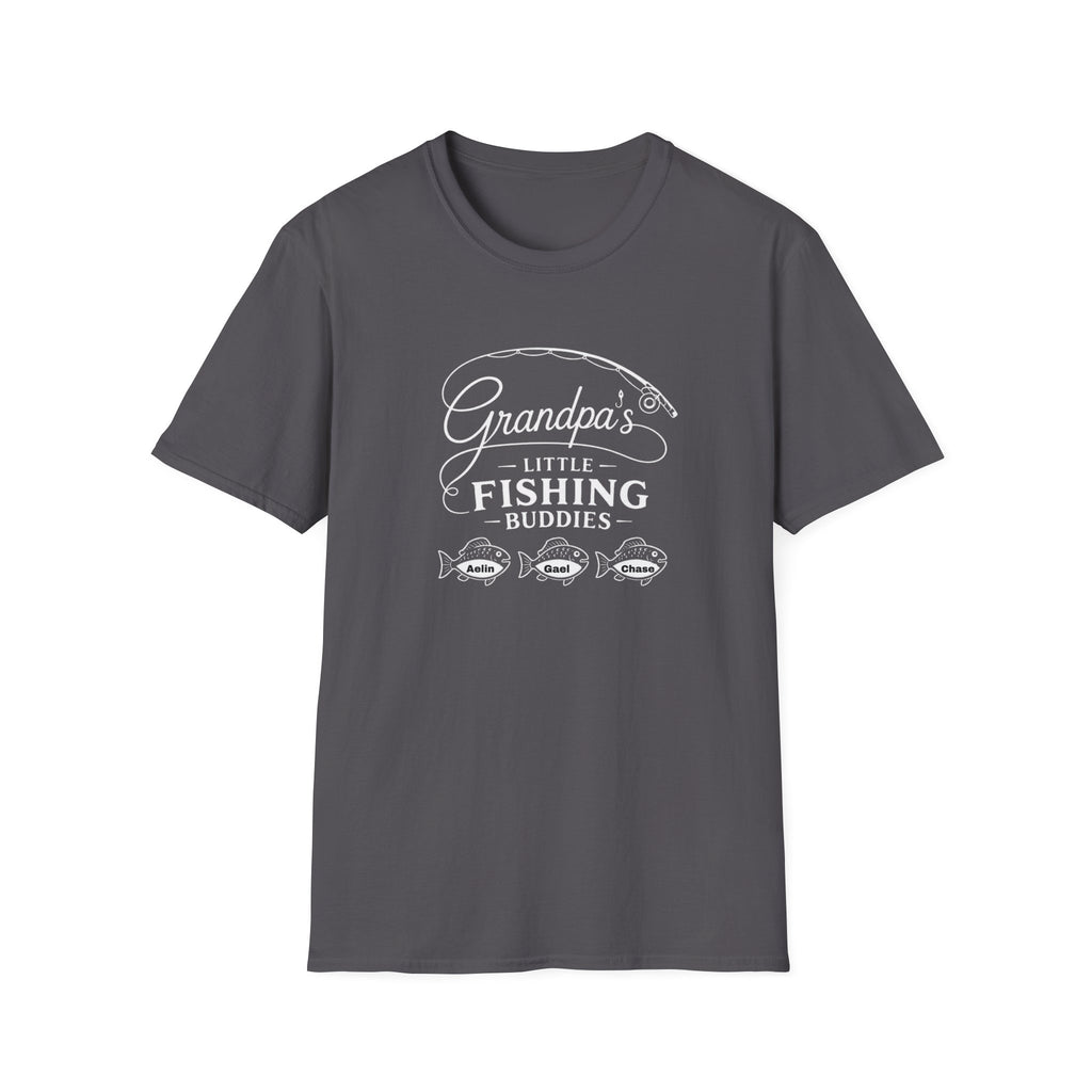 Fishing T-Shirt — "Grandpa's Little Fishing Buddies" Grandpa & Kids Matching Tee