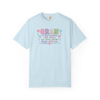 Grandma Floral T-Shirt — "GRAN is the sunshine that makes our family garden bloom with love"