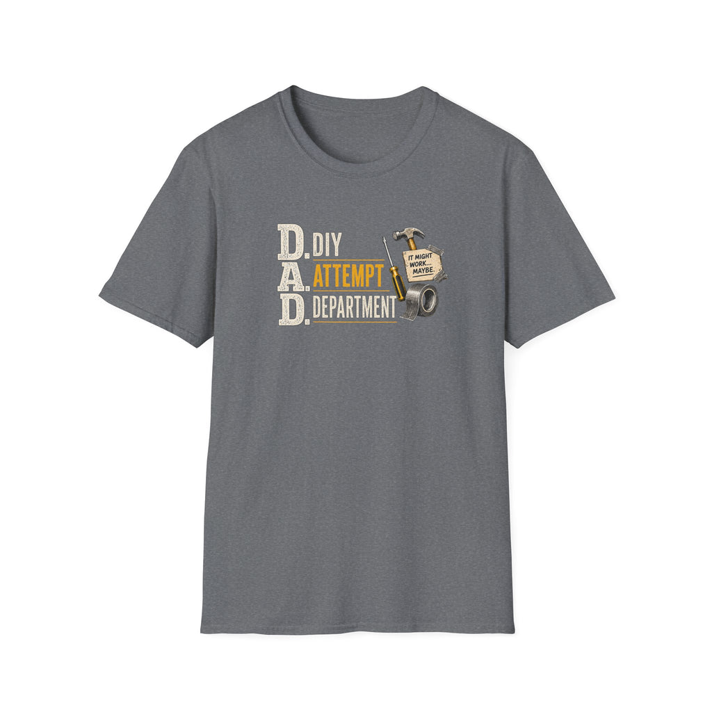 T-Shirt — "DAD: DIY Attempt Department" Funny Father’s Day Tool Shirt