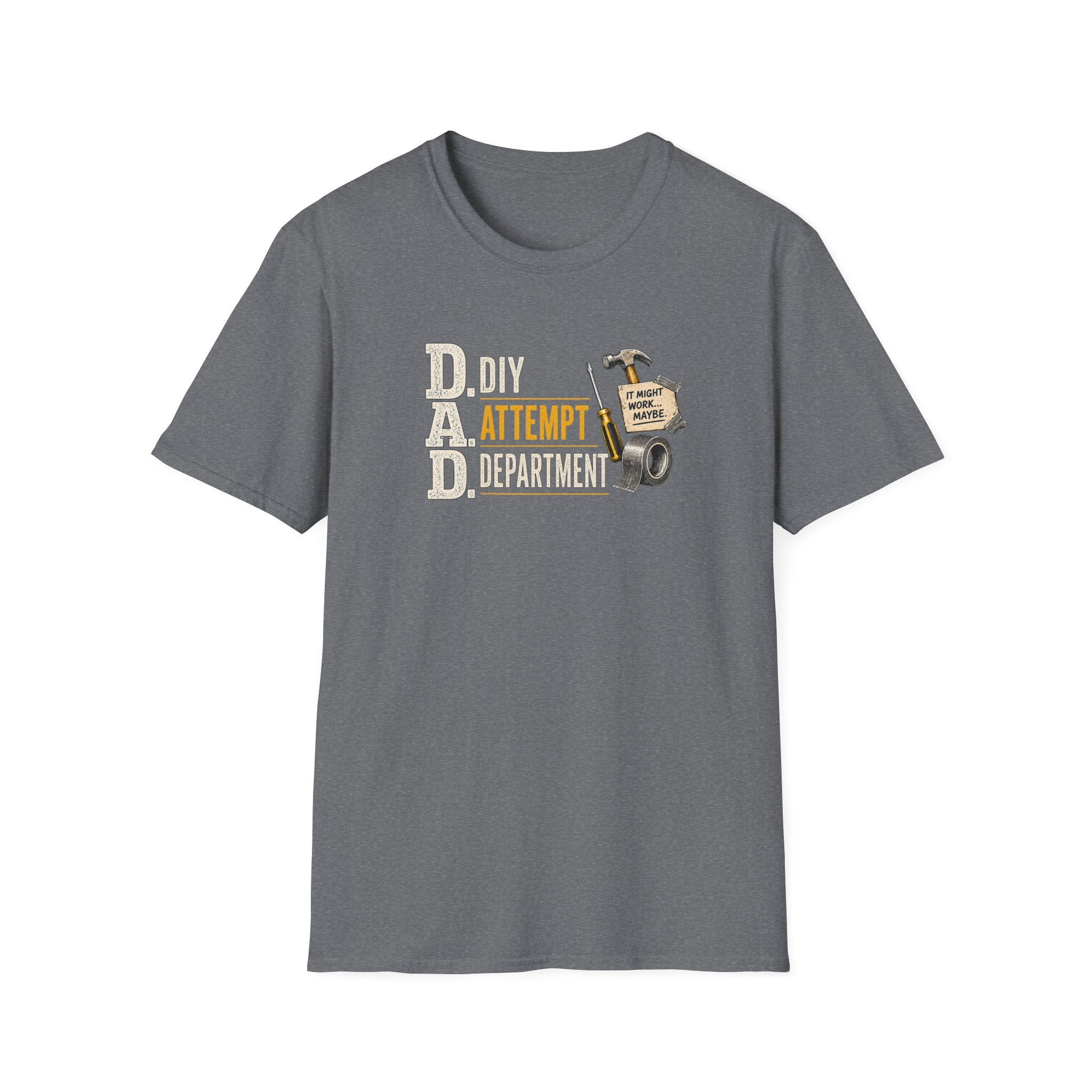 T-Shirt — "DAD: DIY Attempt Department" Funny Father’s Day Tool Shirt