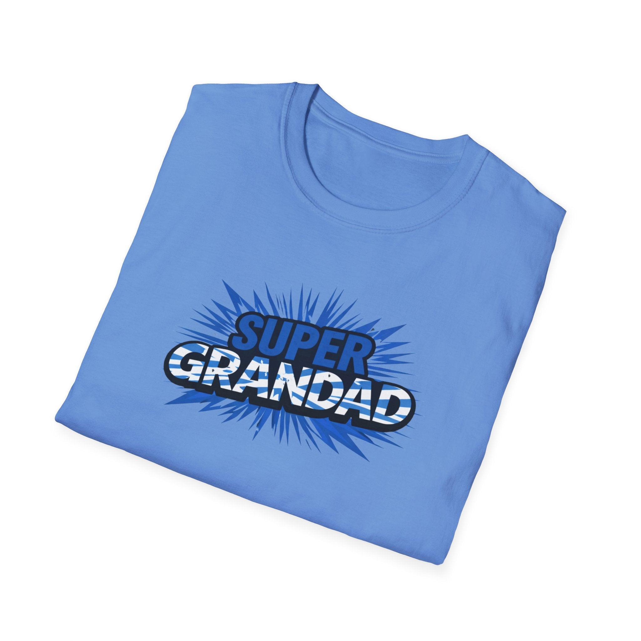 Super Grandad Scotland Flag/Scottish themed T-Shirt — Retro Comic Gift for Grandpa, Father’s Day & Birthday
