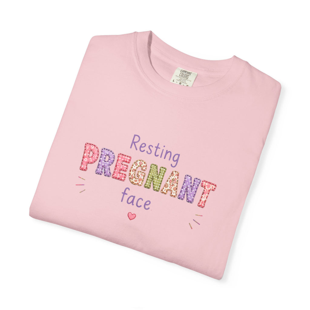 Pregnant Face T-Shirt — "Resting Pregnant Face" Cute Maternity Tee