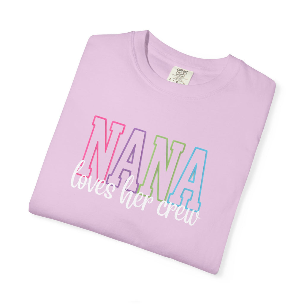 NANA loves her crew T-Shirt — Grandma Matching Family Tee