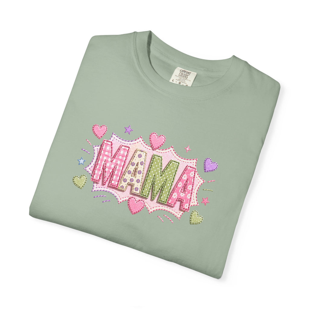 Mama Floral Heart T-Shirt — Cute Pink "MAMA" Mother's Day Tee