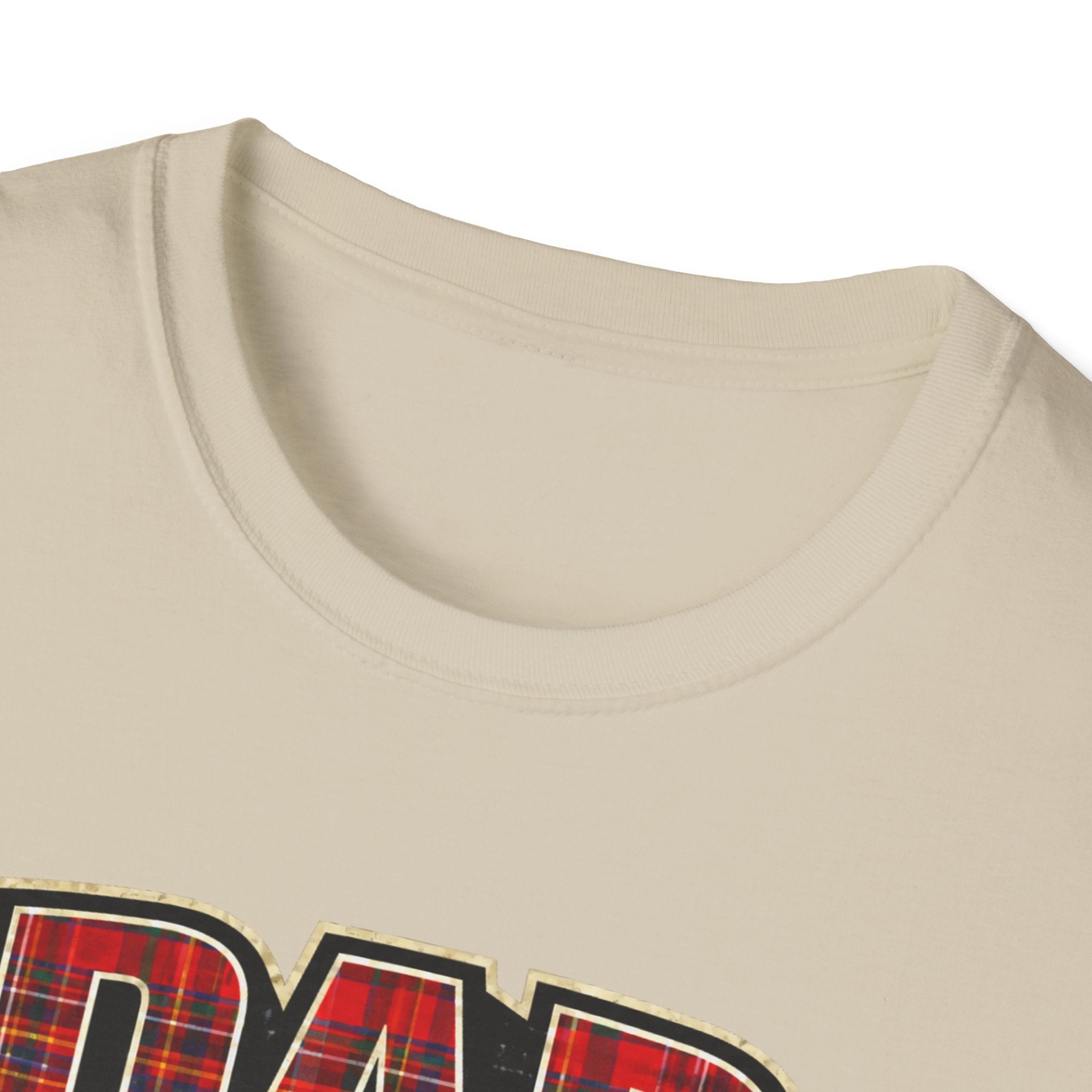 Dad Plaid Design T-Shirt — DAD Est. 2026 New Dad Gift