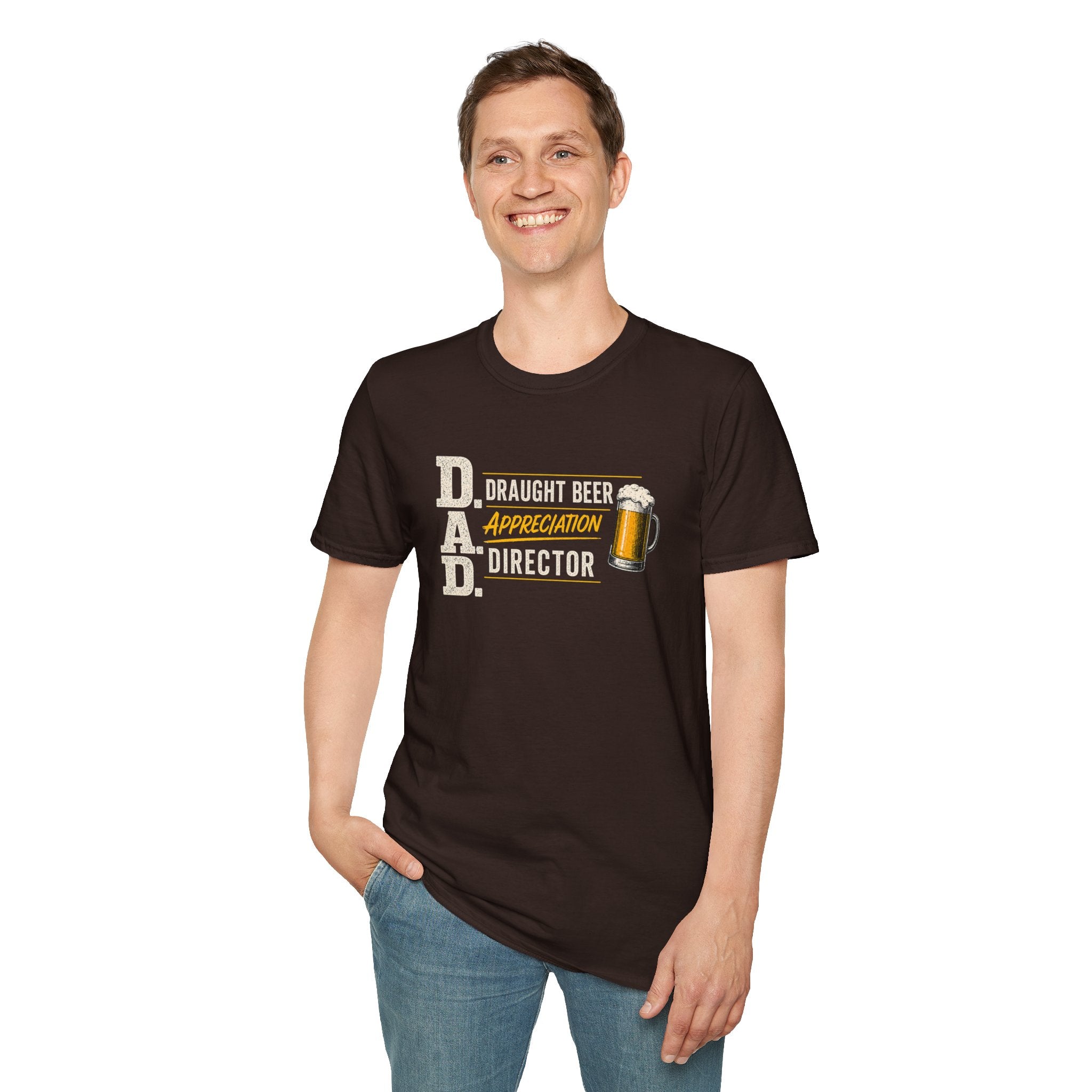 DAD Draught Beer Appreciation Director T-Shirt – Funny Father's Day Beer Tee