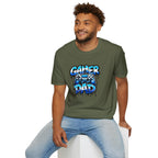 Gamer Dad T-Shirt — Blue Controller T-shirt