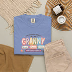 Granny Floral Retro Tee — "My Favourite People Call Me Granny"