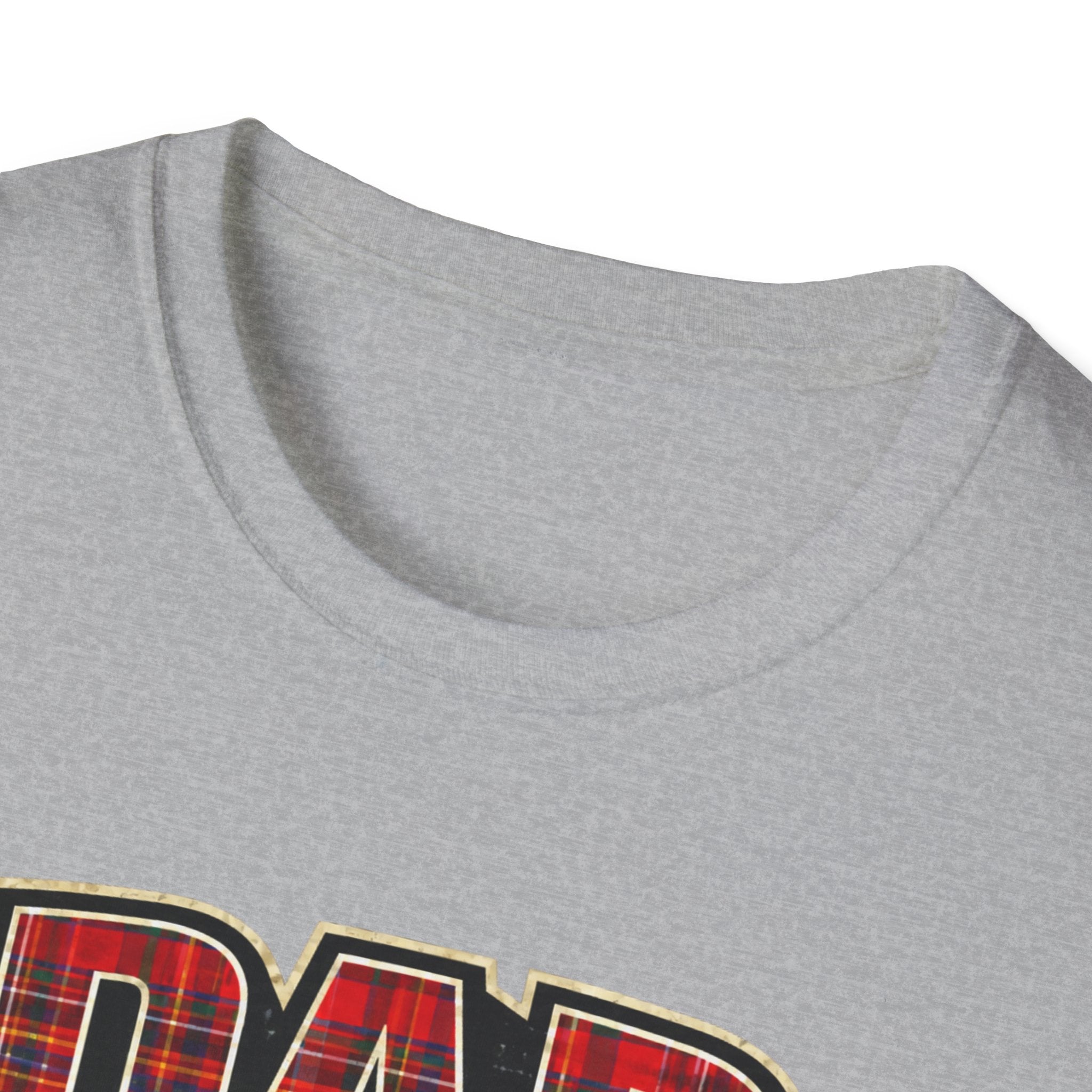 Dad Plaid Design T-Shirt — DAD Est. 2026 New Dad Gift