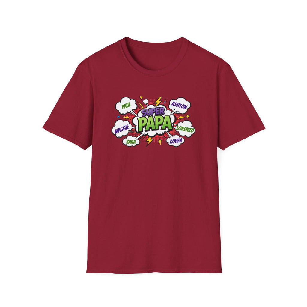 Super Papa Comic T-Shirt — Funny Father’s Day Gift