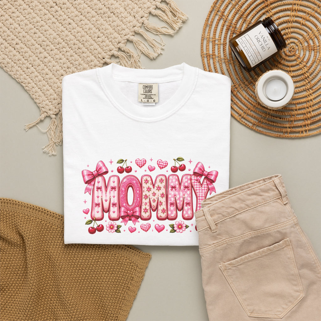 MOMMY Floral Heart T-Shirt
