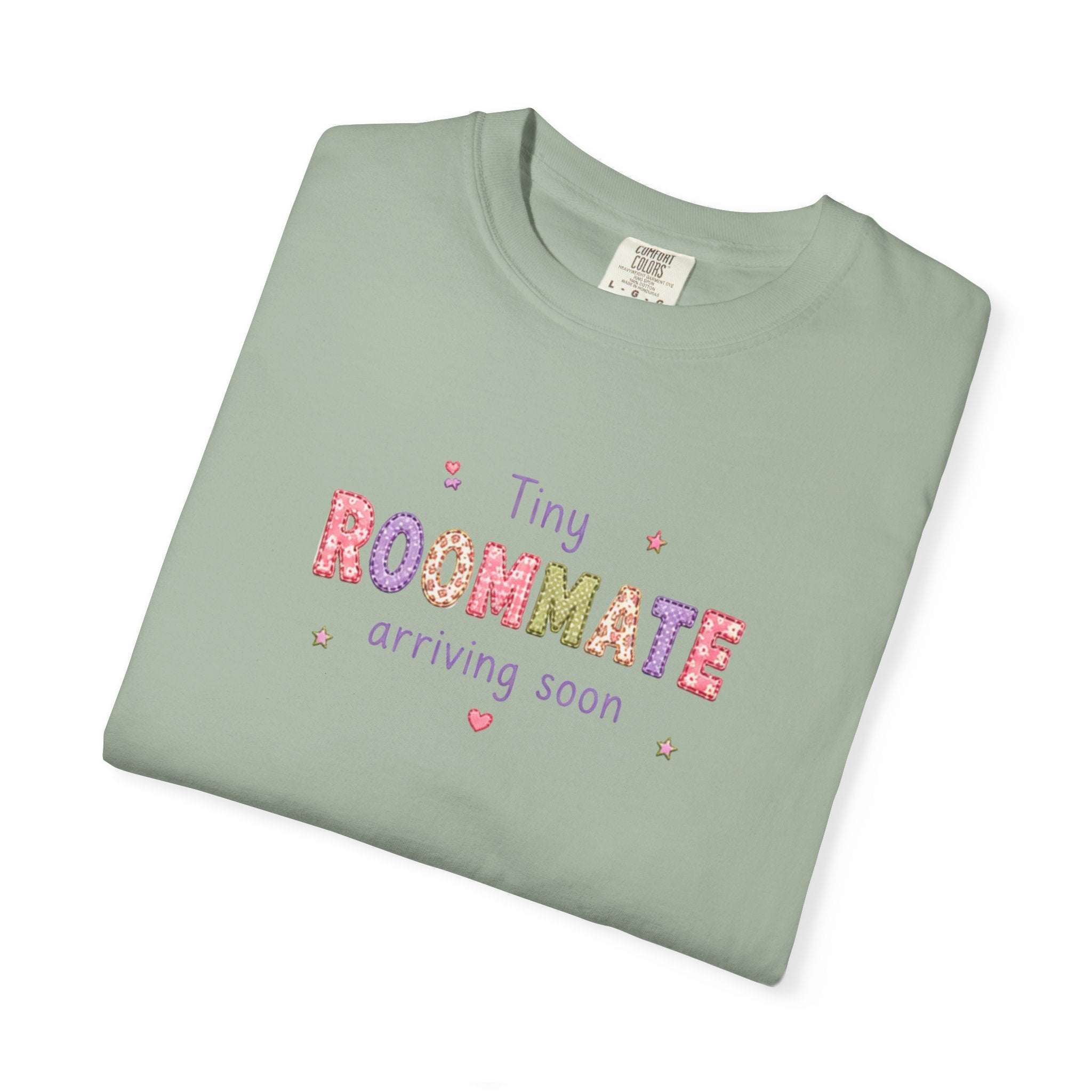 Tiny Roommate Pregnancy Announcement T-Shirt