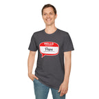 Hello My Name Is “Papa” T-Shirt — Funny Dad Name Tag Tee for Father’s Day