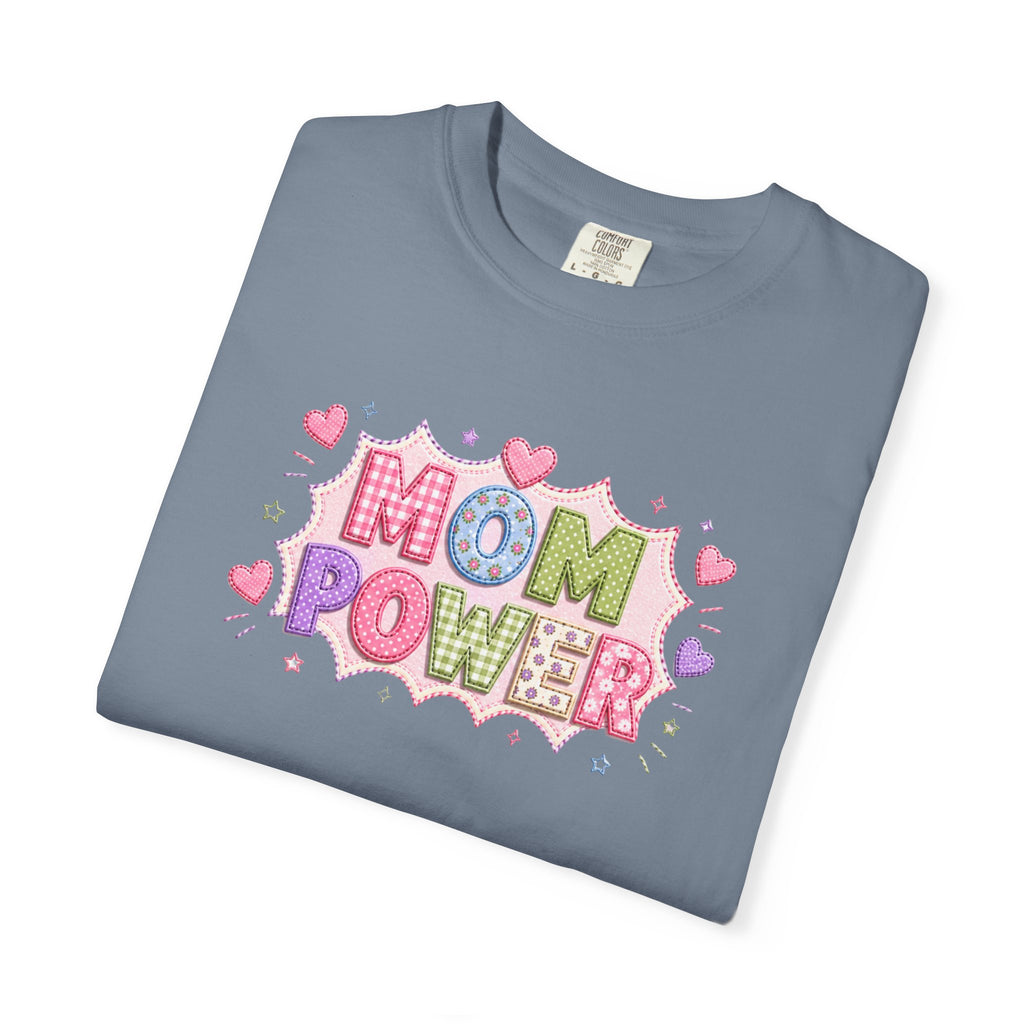Mom Power T-Shirt — Cute Pastel Heart Mother's Day Tee
