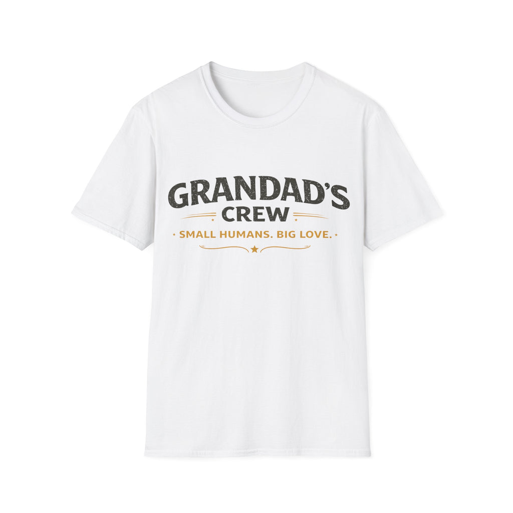 Granddad's Crew T-Shirt — "Small Humans, Big Love" Grandpa Gift