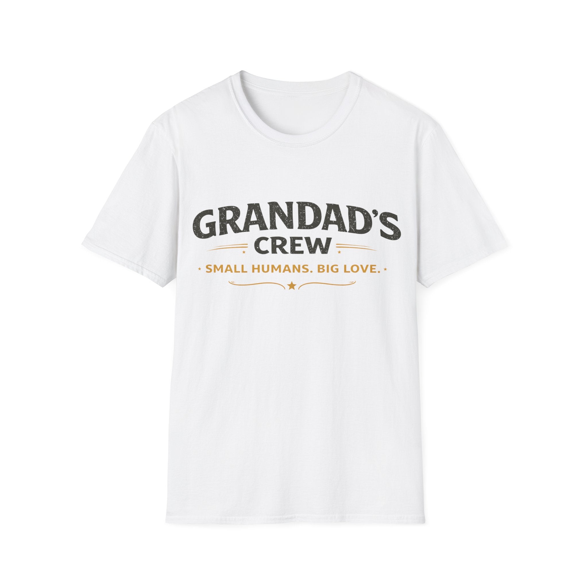 Granddad's Crew T-Shirt — "Small Humans, Big Love" Grandpa Gift