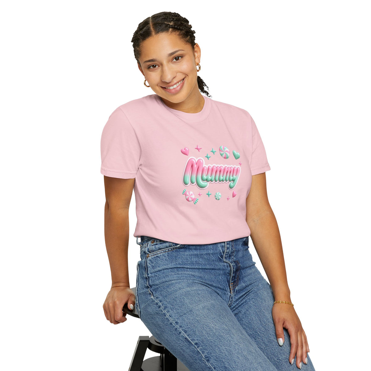 Mummy Pastel Candy Script T-Shirt