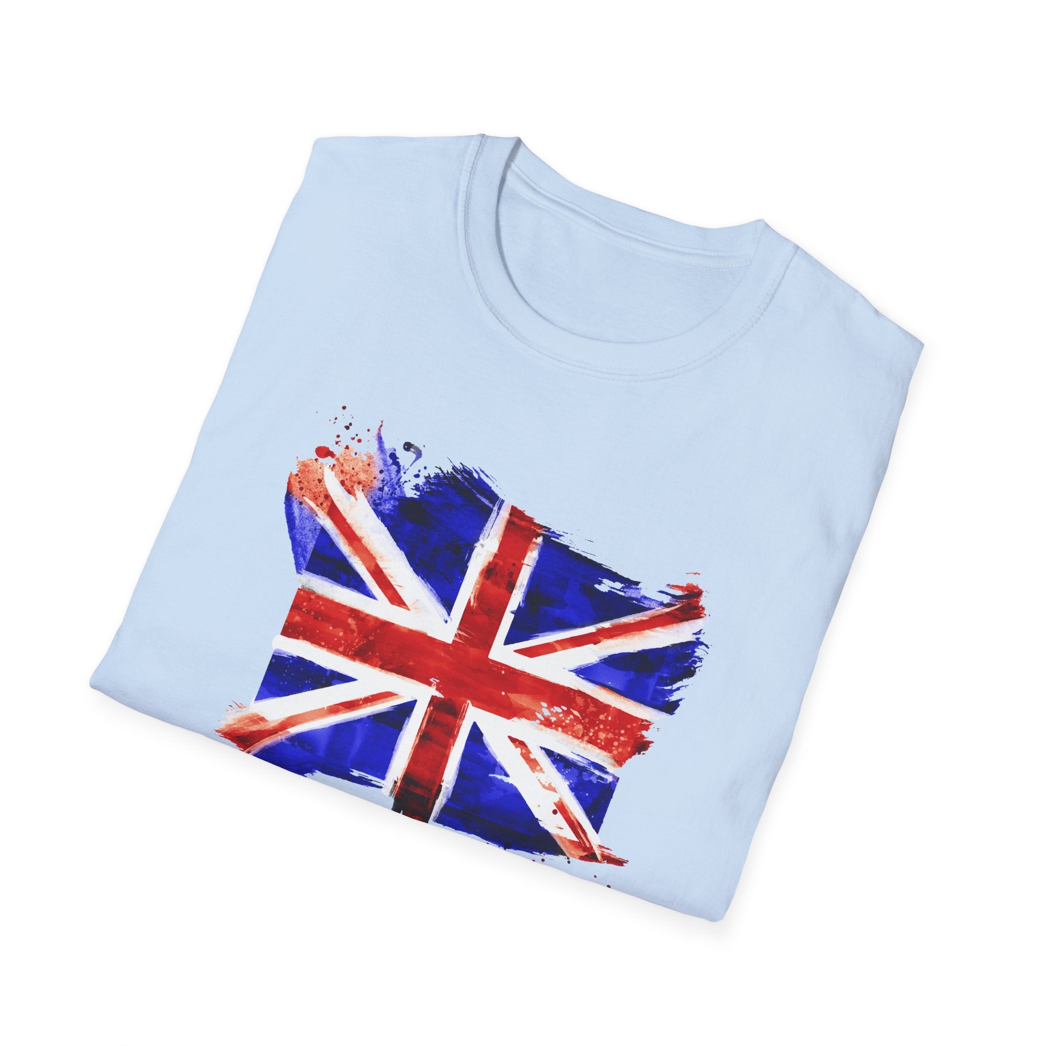 Union Jack Paint Brush UK Flag T-Shirt — British Pride Graphic Tee