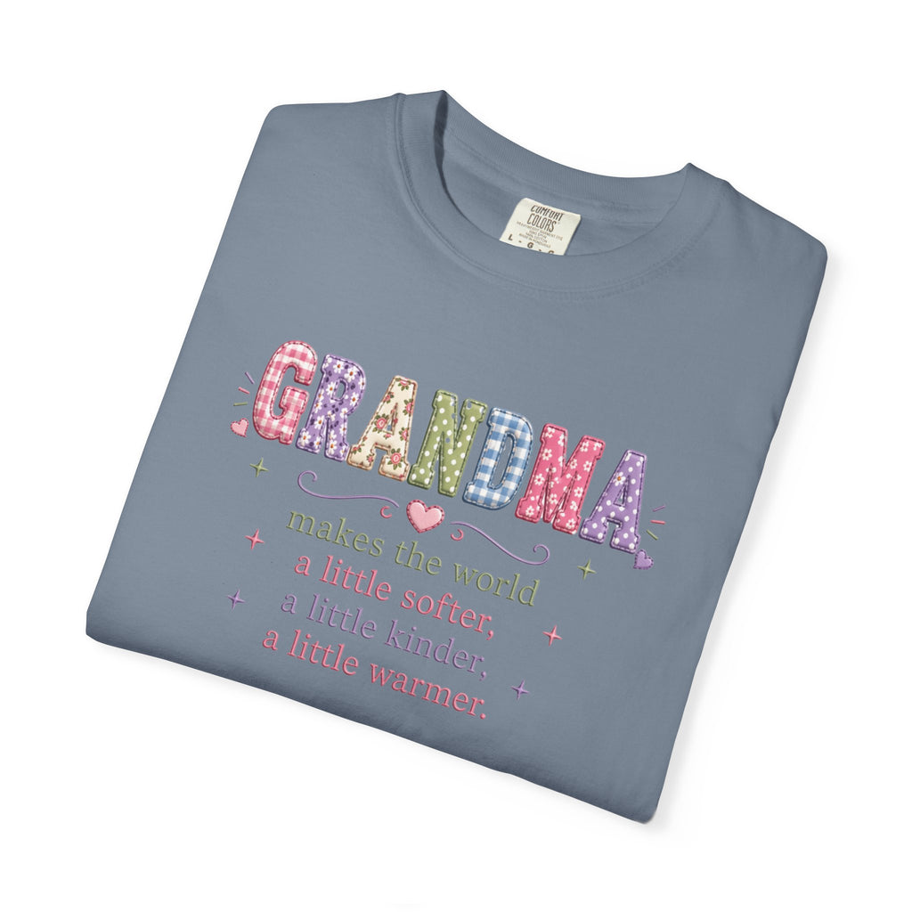 Grandma Floral T-Shirt — "Grandma makes the world a little softer, kinder, warmer"