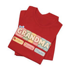 Grandma Floral Retro Tee — "Grandma" Names Design (Aileen • Wendy • Peyton)